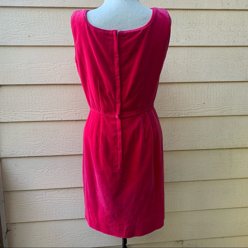 Vintage Velvet Pink Sheath Dress - Picture 3 of 6